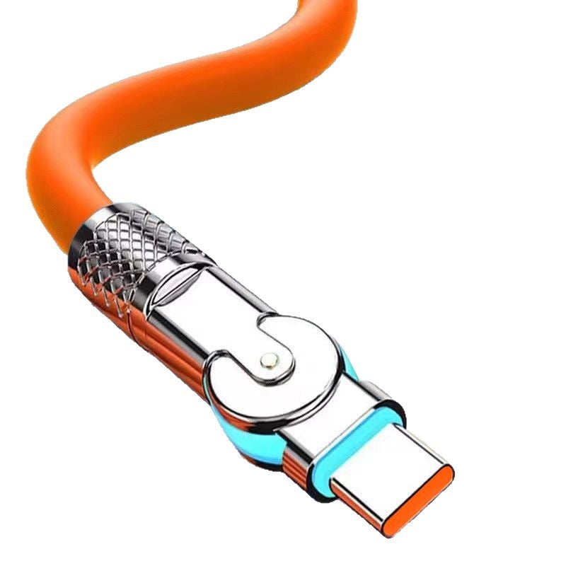 120W Fast Charging USB-C Cable for Android Devices - Rotating 1m-2m