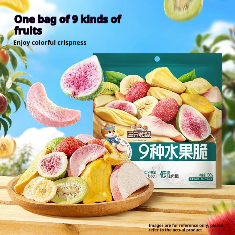 Freeze-Dried Fruit Mix Crisps - Ready-to-Eat Snack 100g