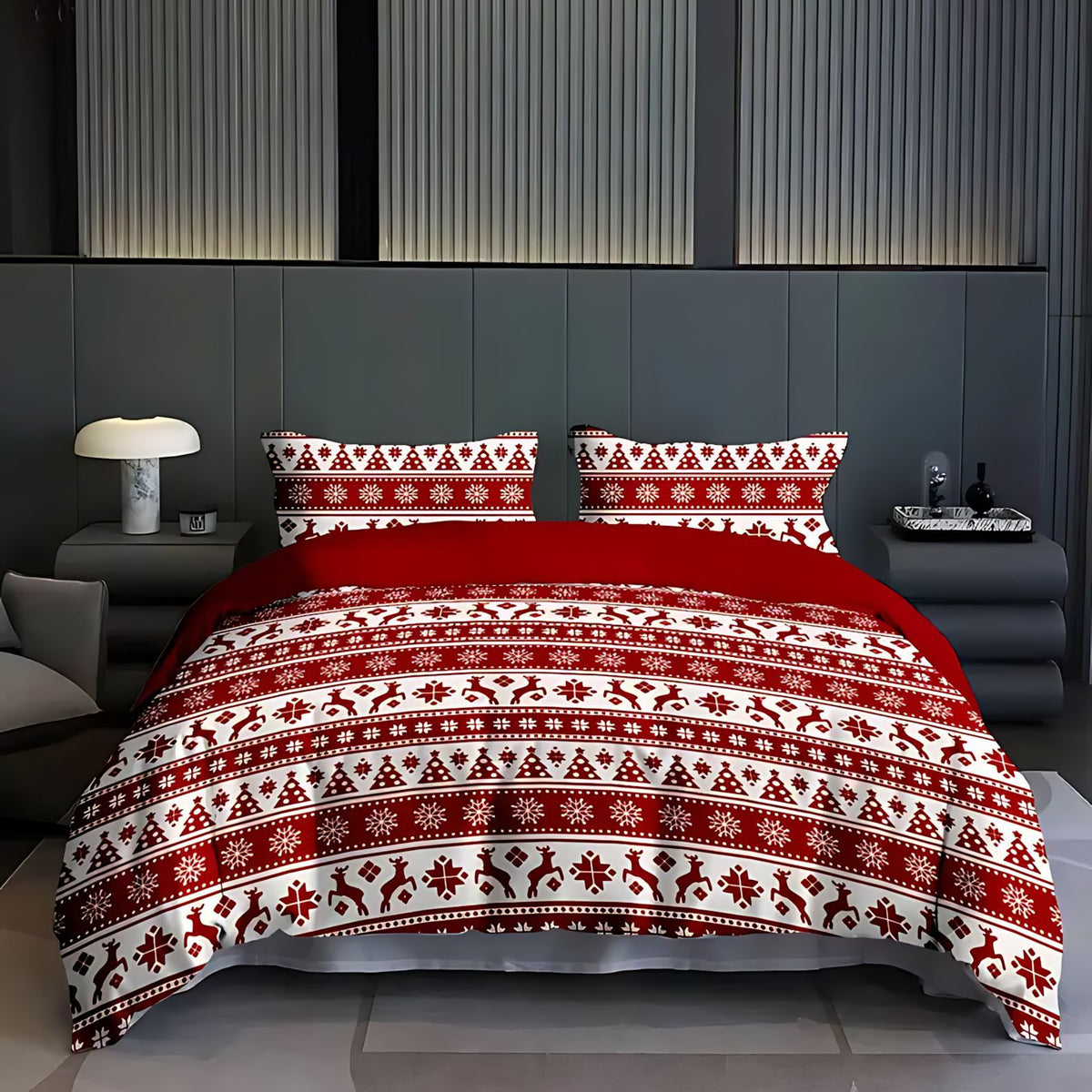 Digital Printing Brushed Bedding Set - Soft Skin-Friendly Polyester Cotton