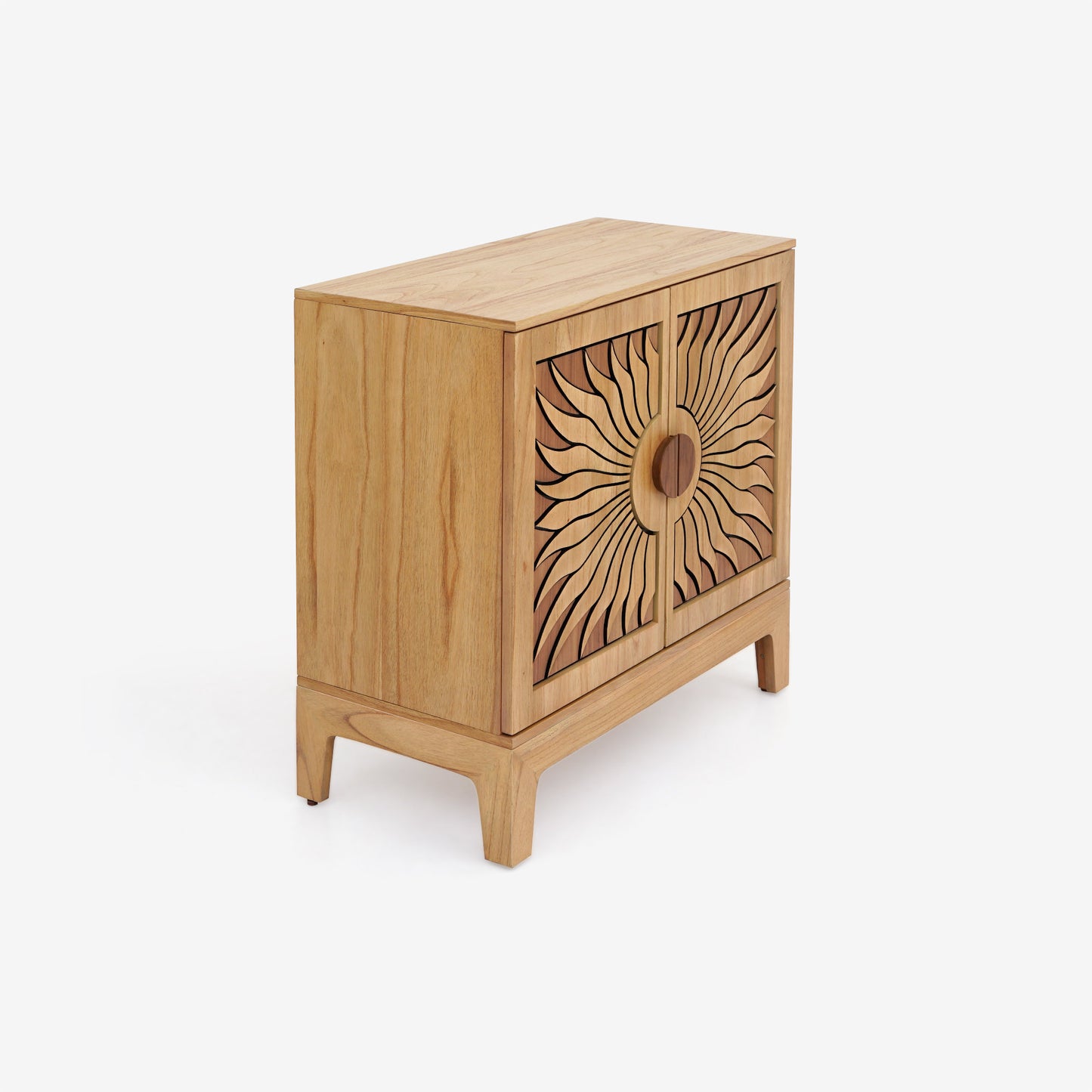 Lola Natural Oak Cabinet with 2 Doors & 1 Shelf - 32"