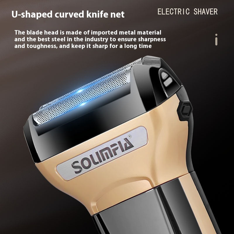 3-in-1 Electric Shaver & Hair Clipper, Rechargeable