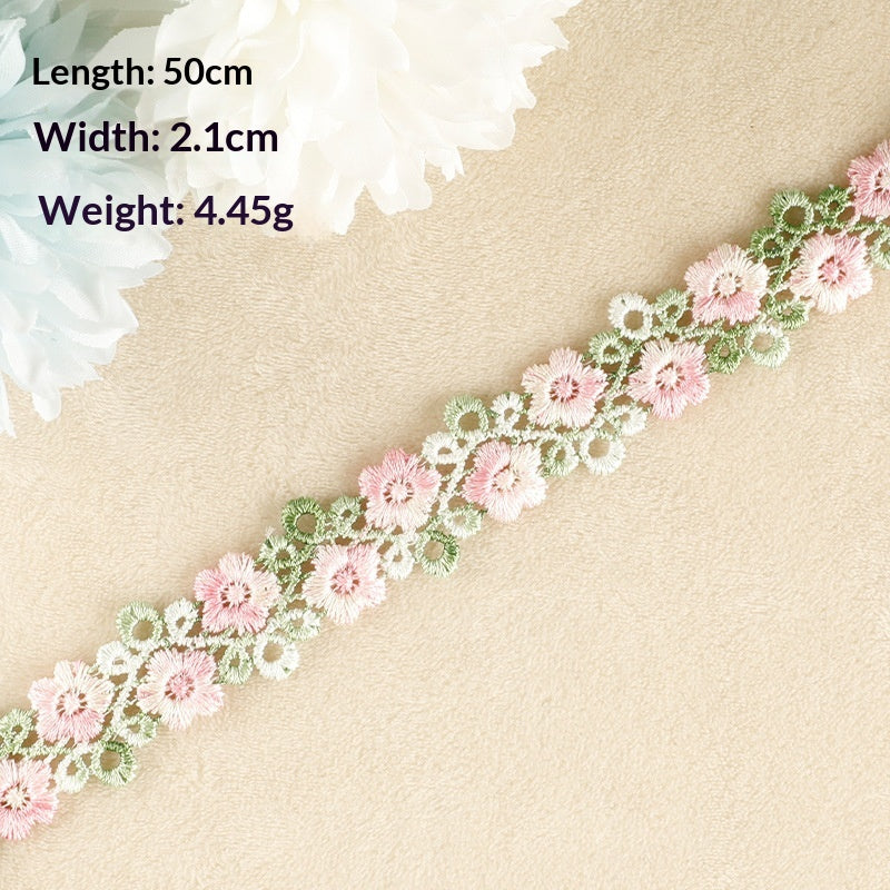 Water-Soluble Embroidered Ribbon & Fabric Patches for DIY Garments