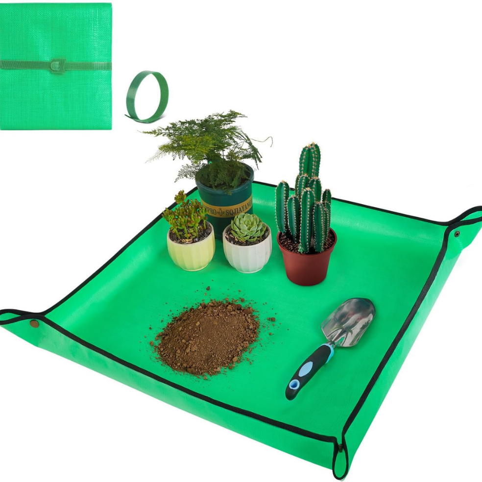 Foldable Waterproof Repotting Mat for Indoor Gardening - Plant Potting Tray