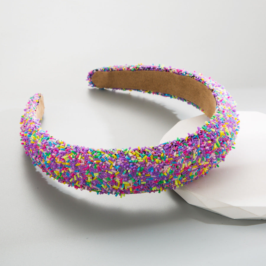 Sponge Wide-Brimmed Headband for Girls