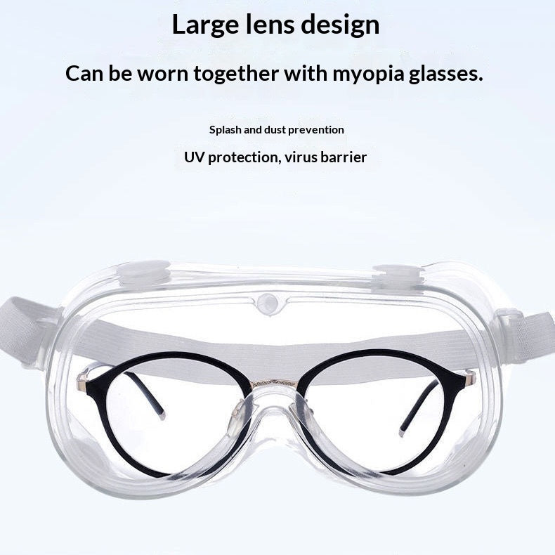 Full Enclosed Anti-Fog Safety Goggles - Clear Protective Eyewear