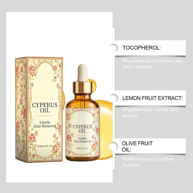 Cyperus Oil for Hair Removal 60ML - Natural Skin Care & Hair Treatment