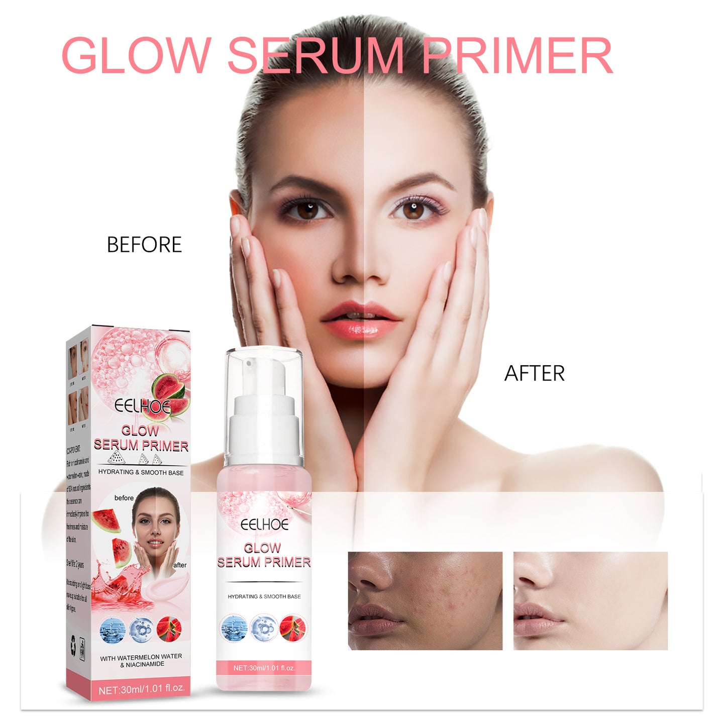 Nicotinamide Luminous Face Serum - Brightening & Hydrating Essence, 30ml