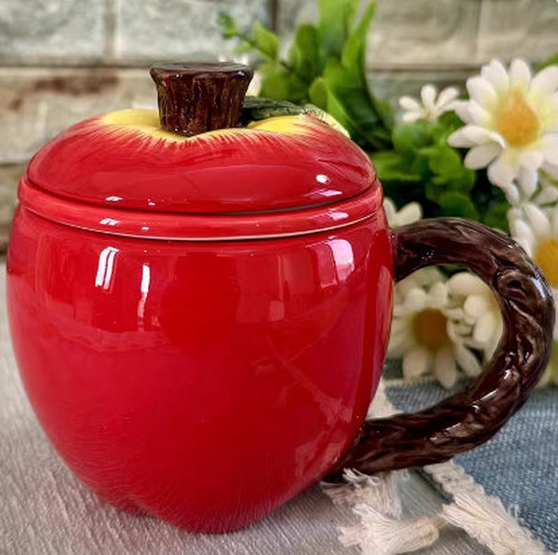 Cartoon Patterned Simulated Tea Cup Vase - Home Decor & Kitchen Storage