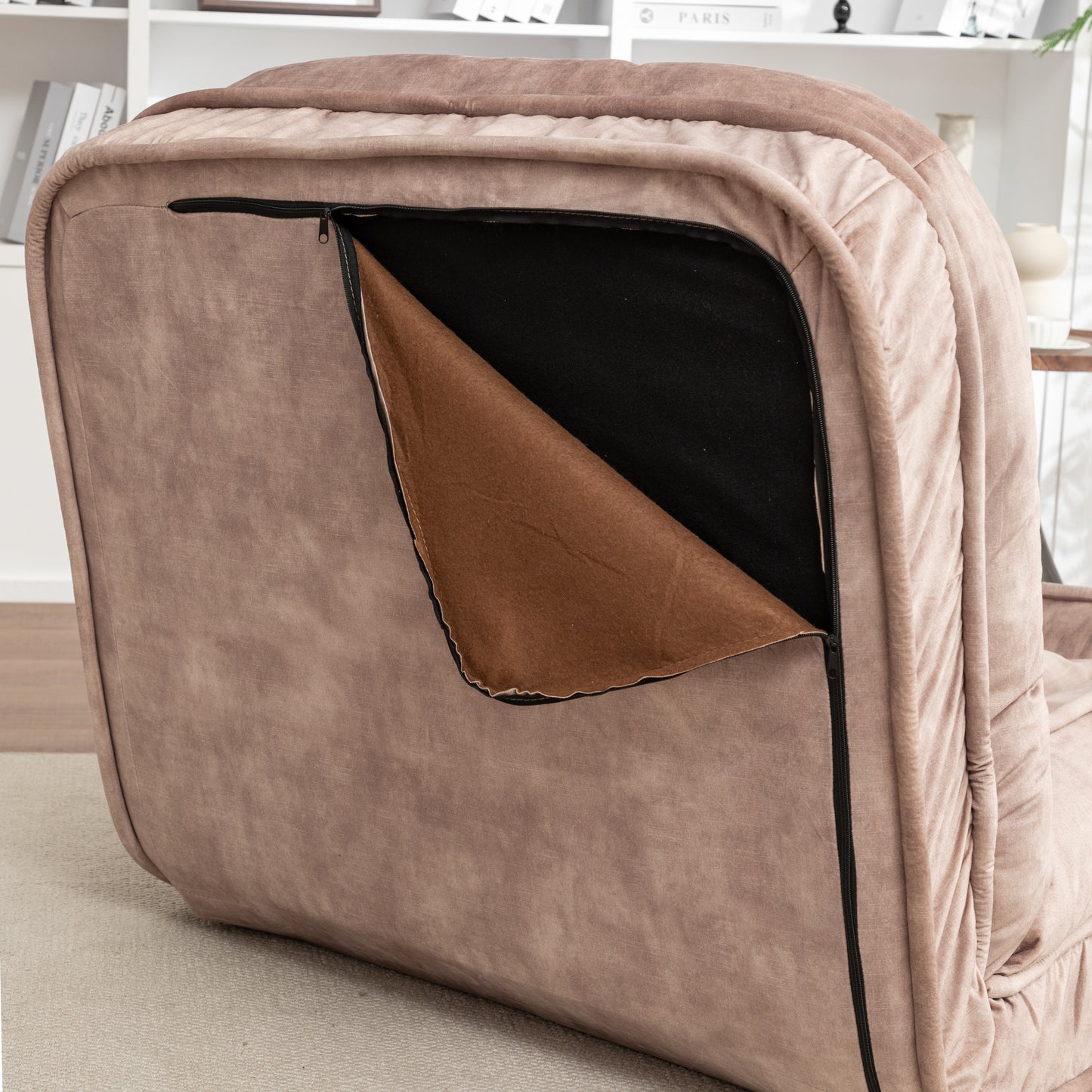 Pet Guardrails for Sofa - Brown, Adjustable Safety Barrier for Pets