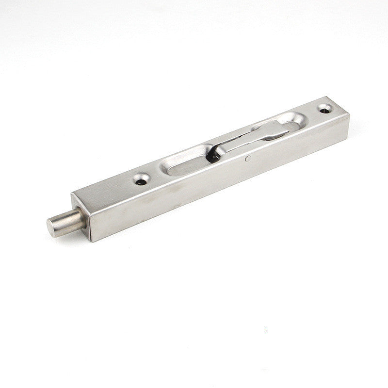 Concealed Door Bolt Lock - 10 Inch Stainless Steel Security Hardware for Interior and Exterior Doors