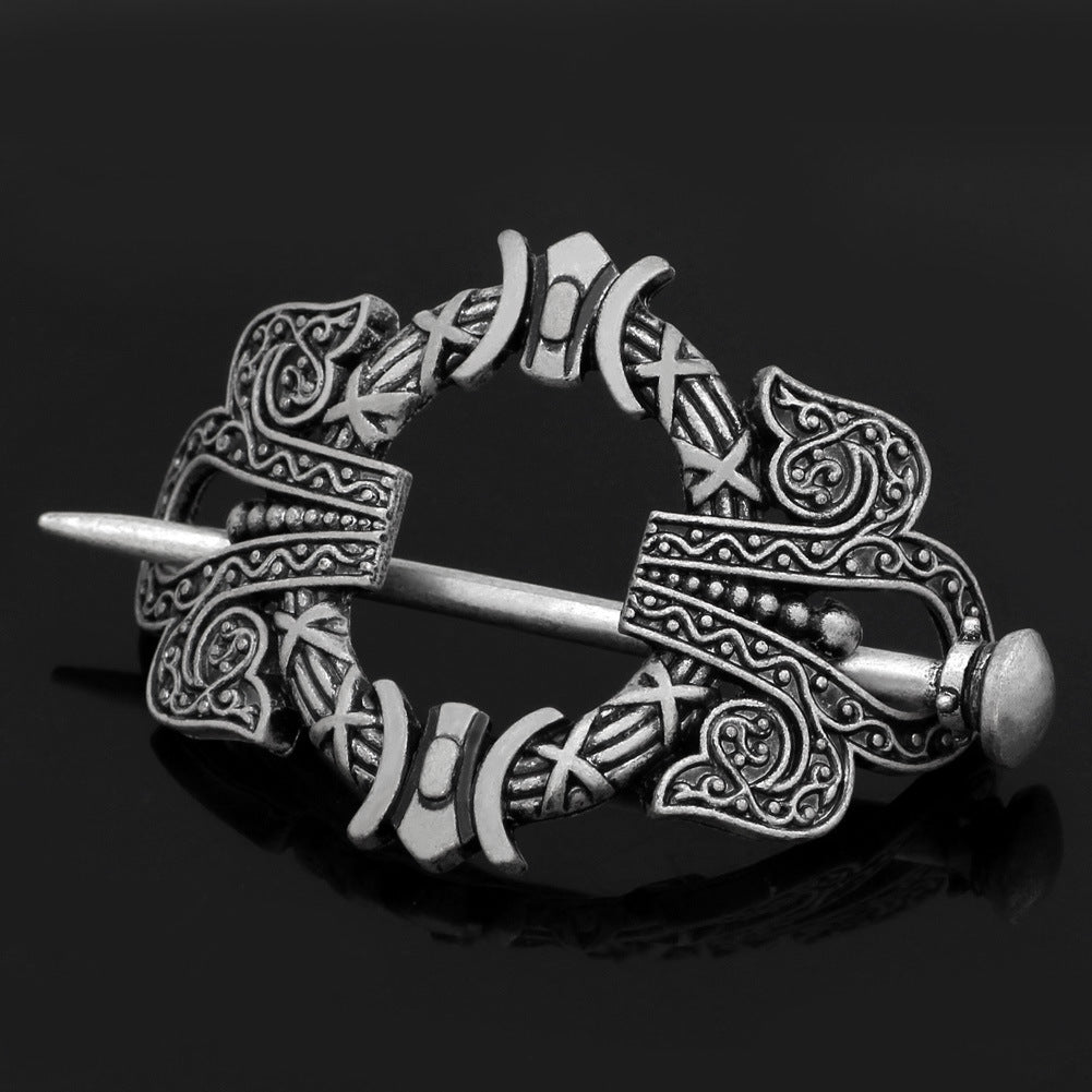 Retro Silver Metal Hair Barrette Clip