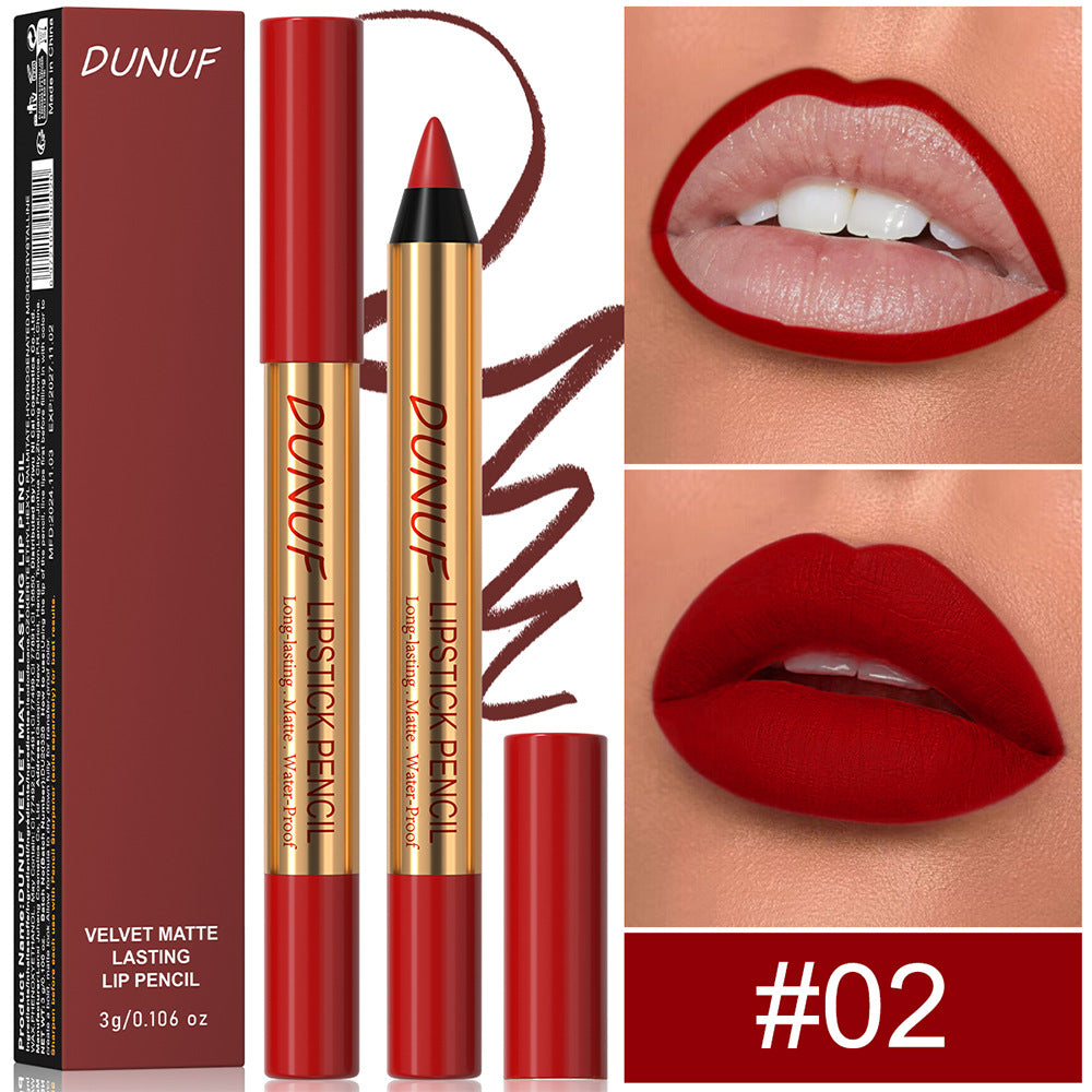Long Lasting Lipstick Pen - Easy to Color No Stain on Cup Matte Lip Makeup