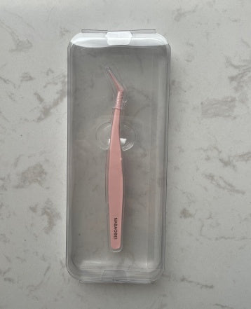 Non-Stick Teflon Lash Tweezers for Precision Eyelash Extension Application