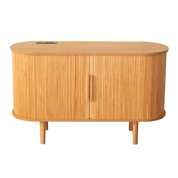 Modern Fluted Sideboard Cabinet with Storage for Dining Room