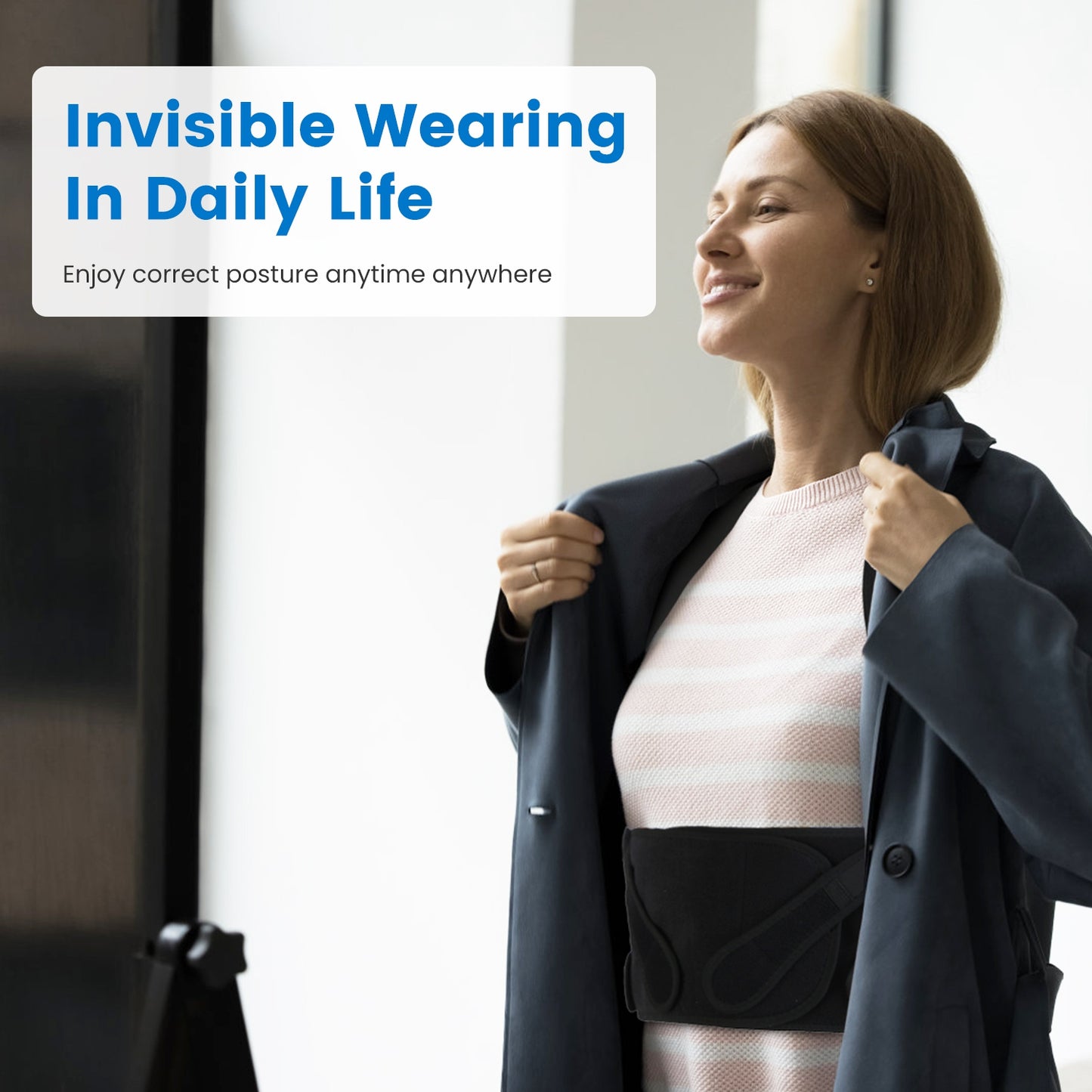 Adjustable Back Posture Corrector for Men & Women - Breathable Spine Support