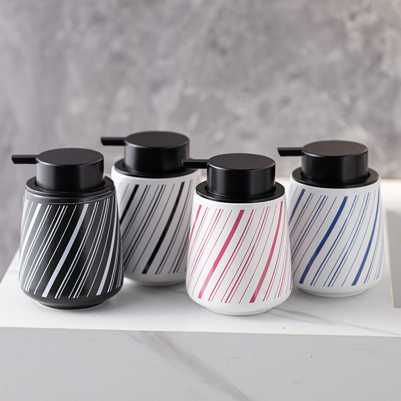 Colorful Ceramic Sparkling Mousse Bottle - Bathroom Storage Container