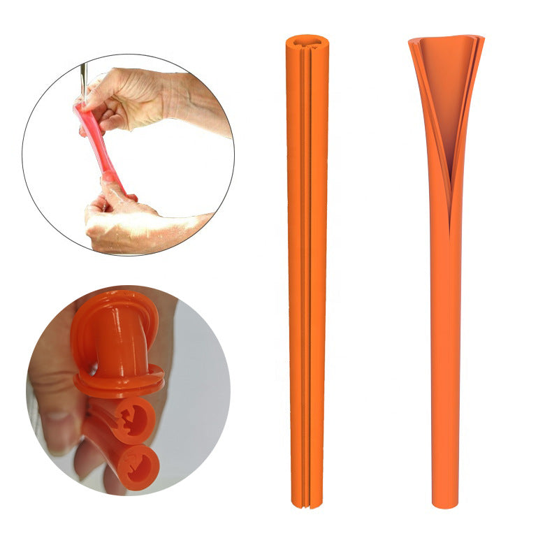 Detachable Silicone Folding Straw with Zipper Buckle - Reusable Drinkware