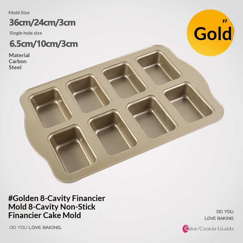 Square Baking Pan Mold Multiple Sizes Non-Stick Carbon Steel Kitchen Tool