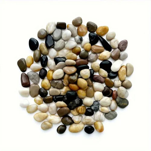 38lbs Polished River Rocks - 2-3 Inch Decorative Pebbles for Garden