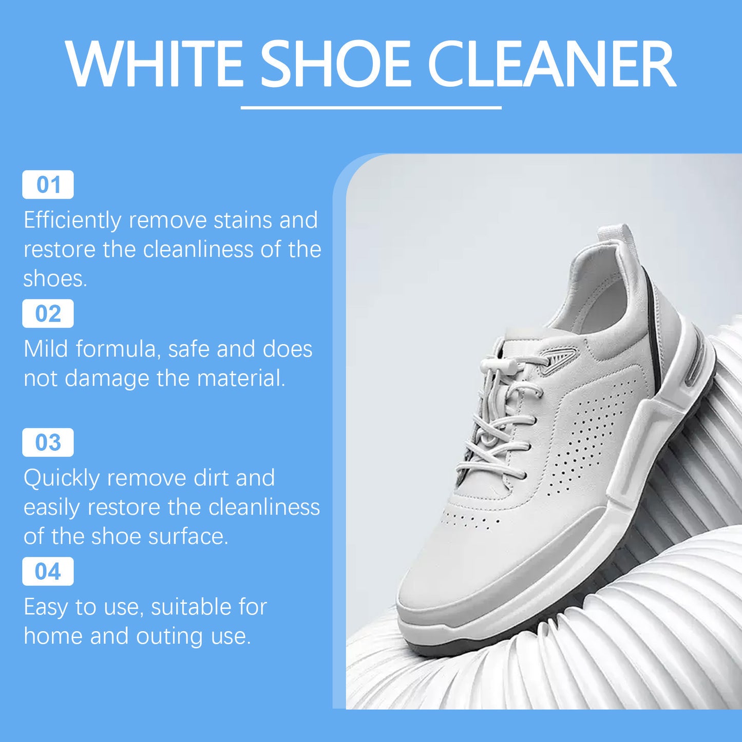 Shoe Cleaning Brush for Sneakers, Stain Removal & Shoe Care - 100ML