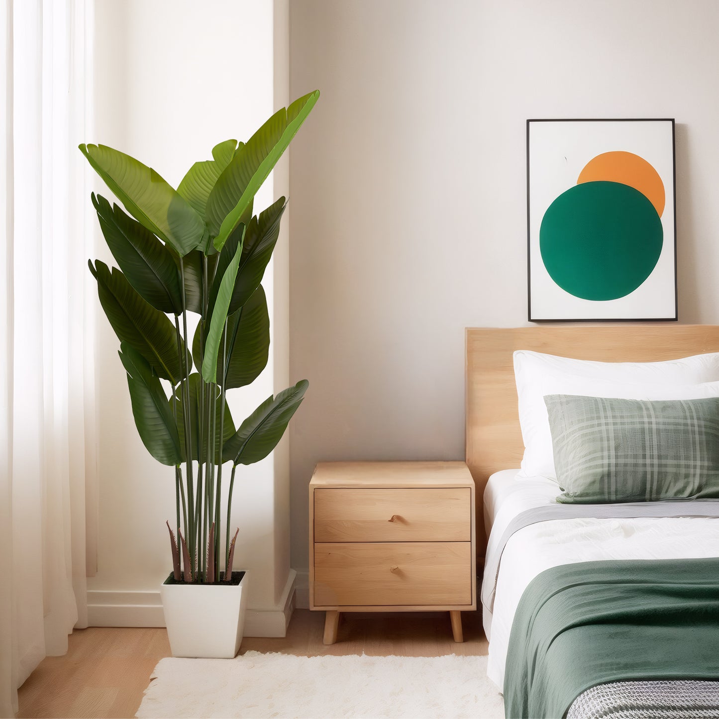 Artificial Bird of Paradise Plant - 5.2ft Faux Tropical Tree