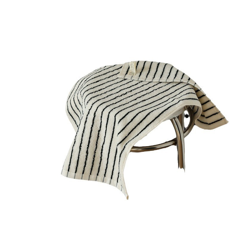 Cotton Striped Bath & Face Towels - Combed Cotton Home Textiles