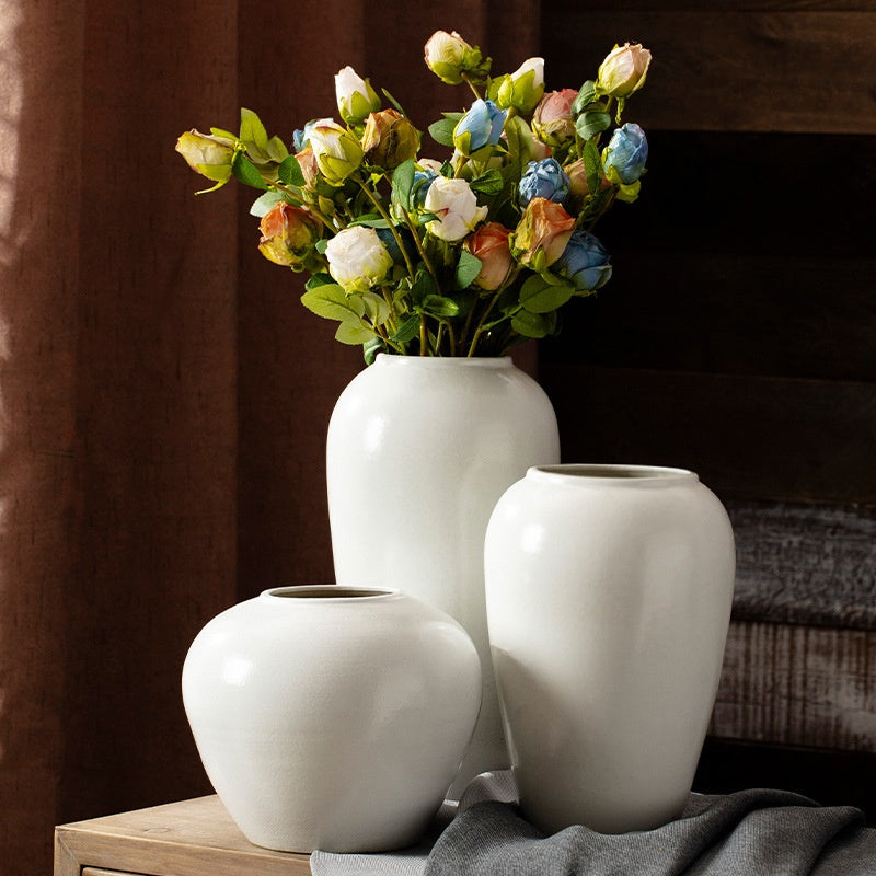 Modern Ceramic Vase for Dried Flowers & Home Decor - Nordic Style