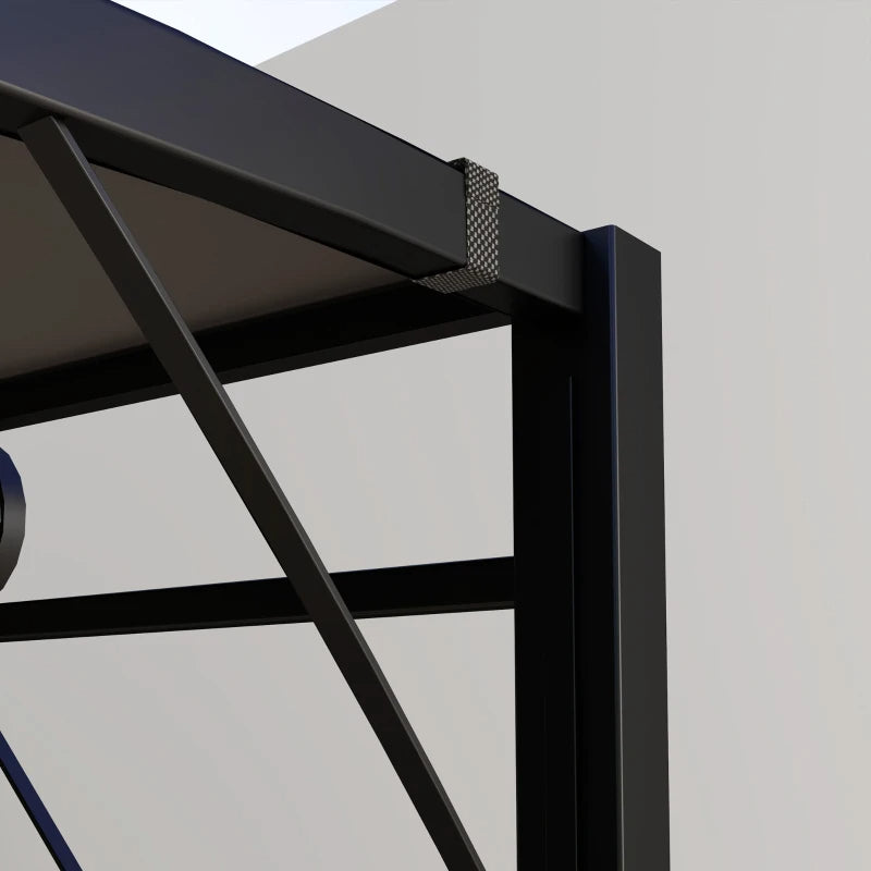 Outdoor Pergola Gazebo for Garden Patio Deck Camping - Dark Gray