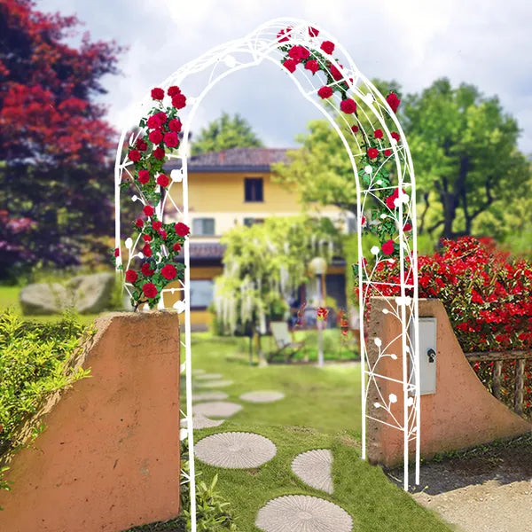 Metal Garden Arch Trellis for Climbing Plants - 8 Styles