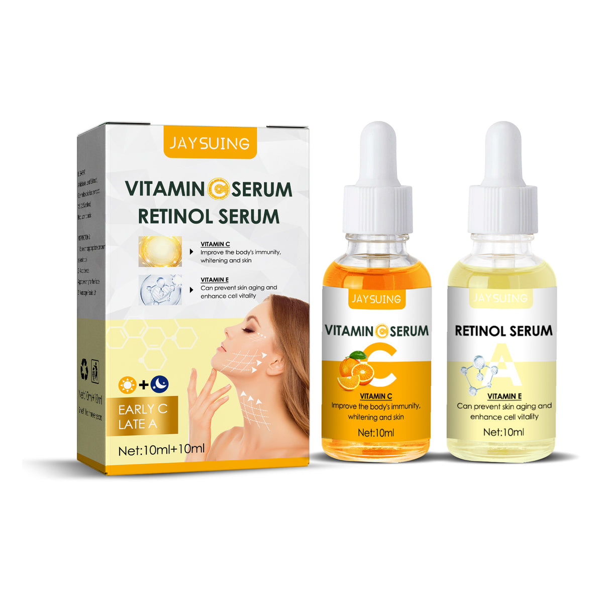 Brightening Wrinkle Fading Facial Essence - Anti-Aging Skin Care, 20ml