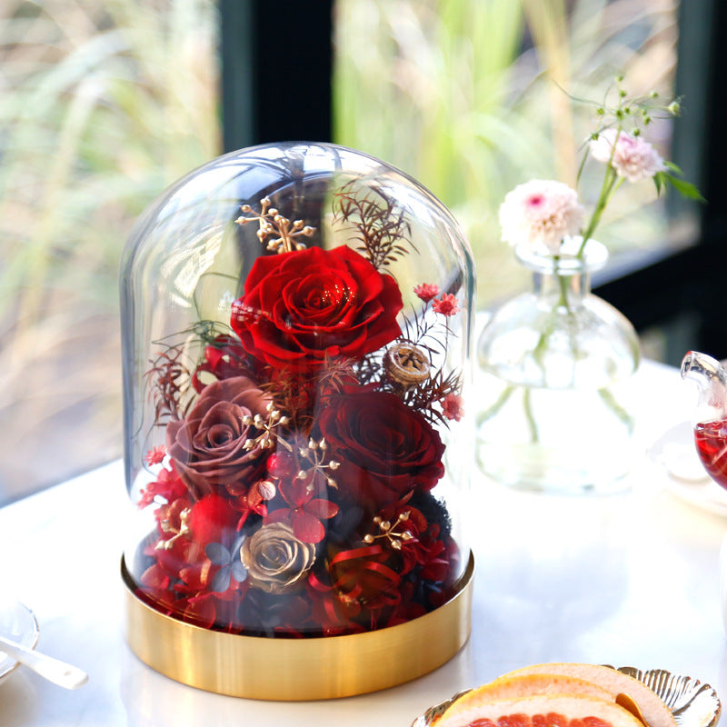 Valentine's Day Preserved Heart-Shaped Flower Gift for Special Occasions