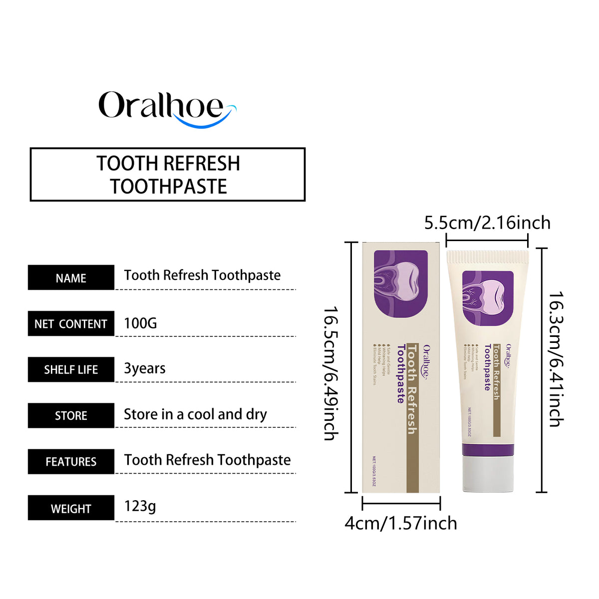 Whitening & Repairing Toothpaste 100g