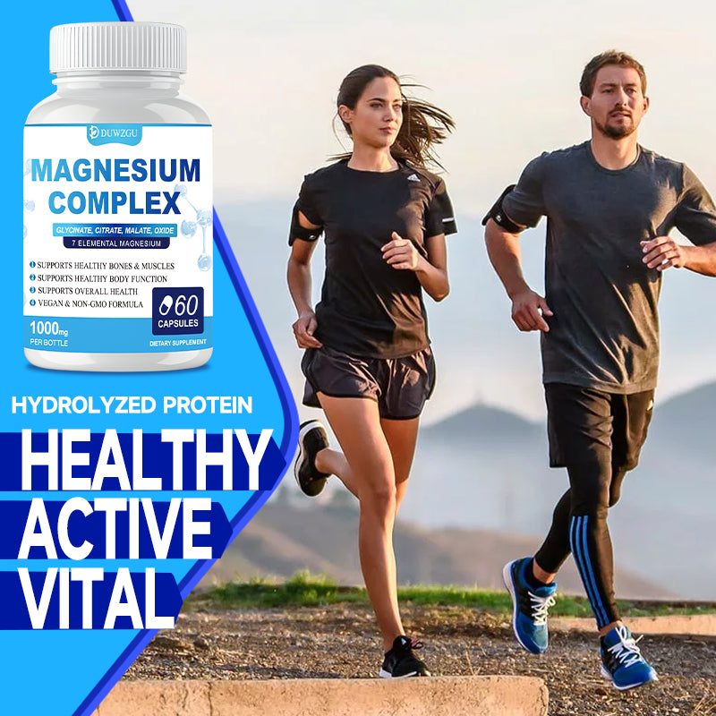 Magnesium Complex Supplement - Glycinate, Citrate & Malate Capsules