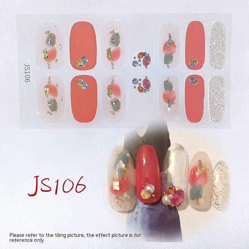 3D Crystal Nail Art Sticker Set - Crystal Glass Nail Film for Manicure