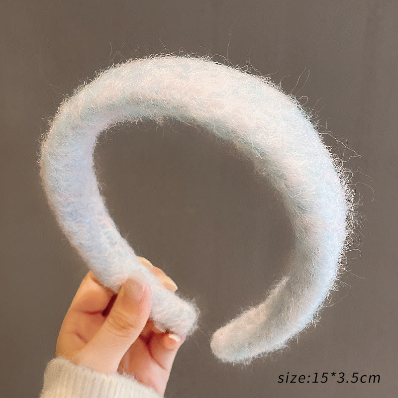 Retro Plush Hair Band for Women