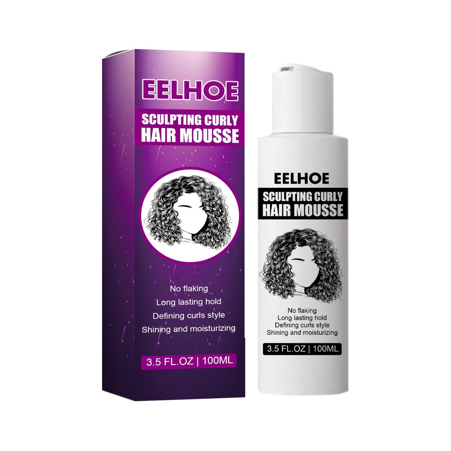 Curly Hair Styling Cream - Moisturizing Curl Enhancer for Fluffy Definition