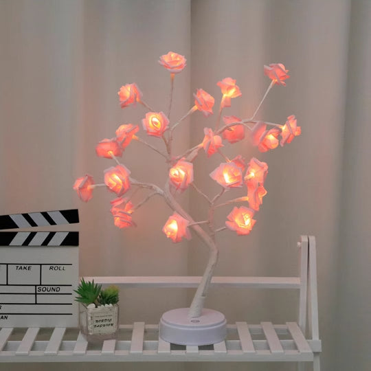 Decorative LED Flower Lights for Holiday & Room Decor - USB Powered