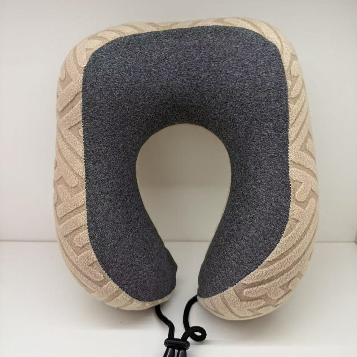 Memory Foam U-Shaped Travel Neck Pillow with Adjustable Drawstring