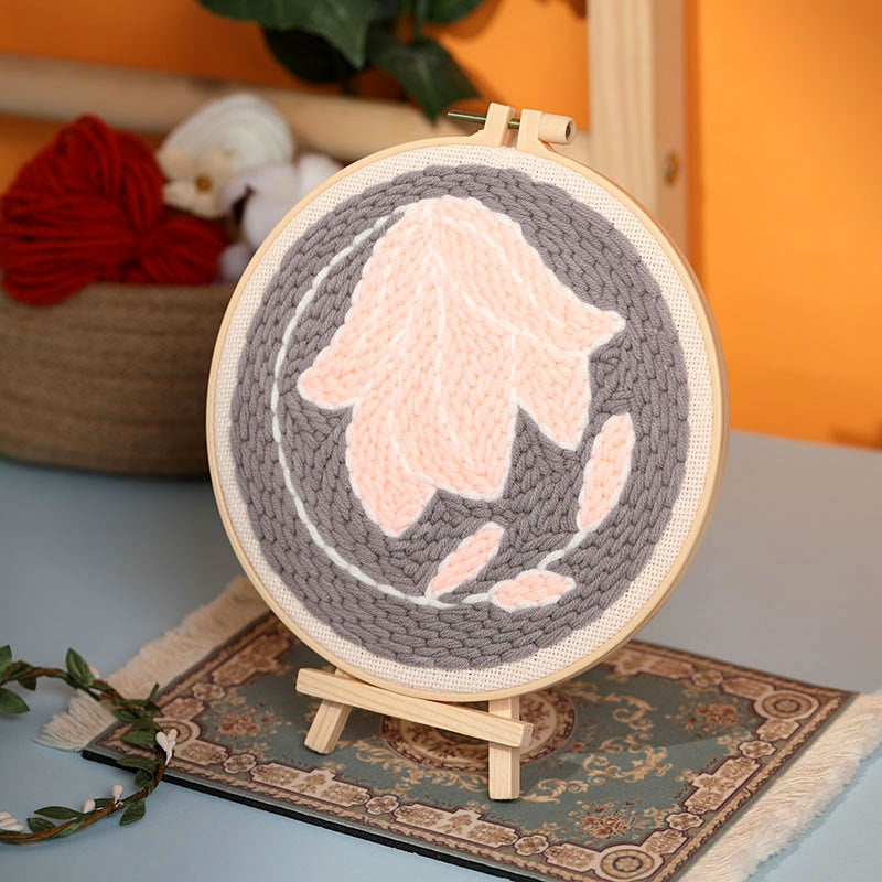 Flower and Grass Stamp Material Pack for Embroidery Crafts - Handmade