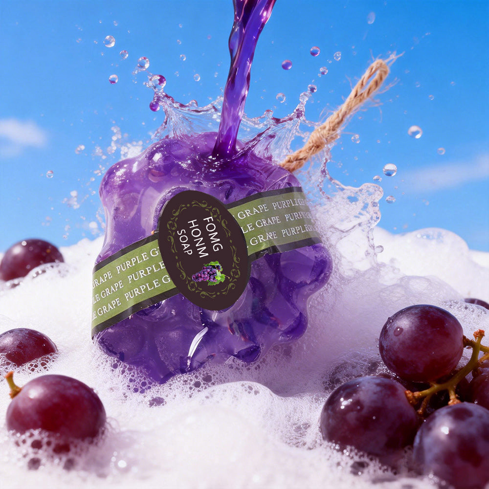 Purple Grape Fruit Soap 95g - Natural Body Care Bar for Skin Refreshment