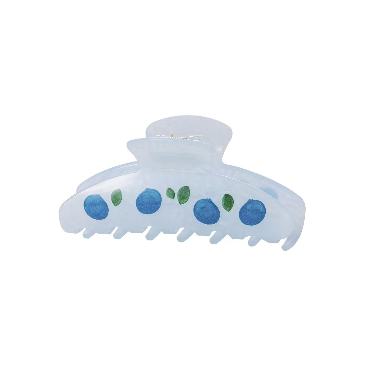 Blue Fruit-Style Acrylic Hair Clip - Korean Creative Hair Accessory