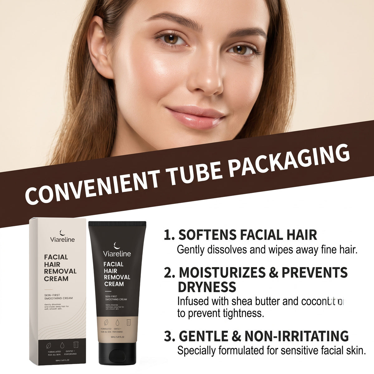 Facial Hair Removal Cream 60g
