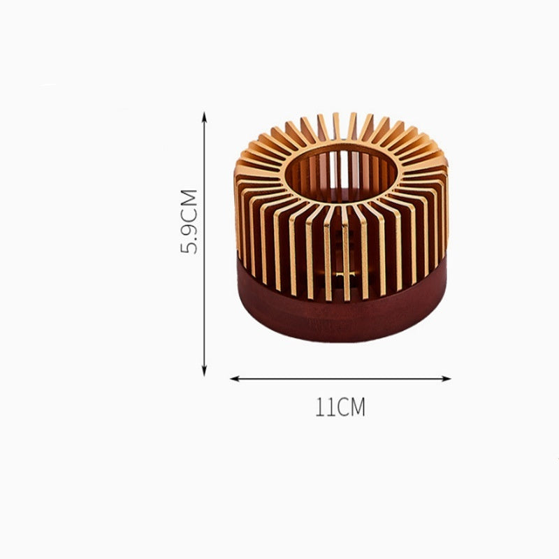 Aluminum Alloy Tea Warmer Base for Heating Candles - Gold, Multiple Sizes