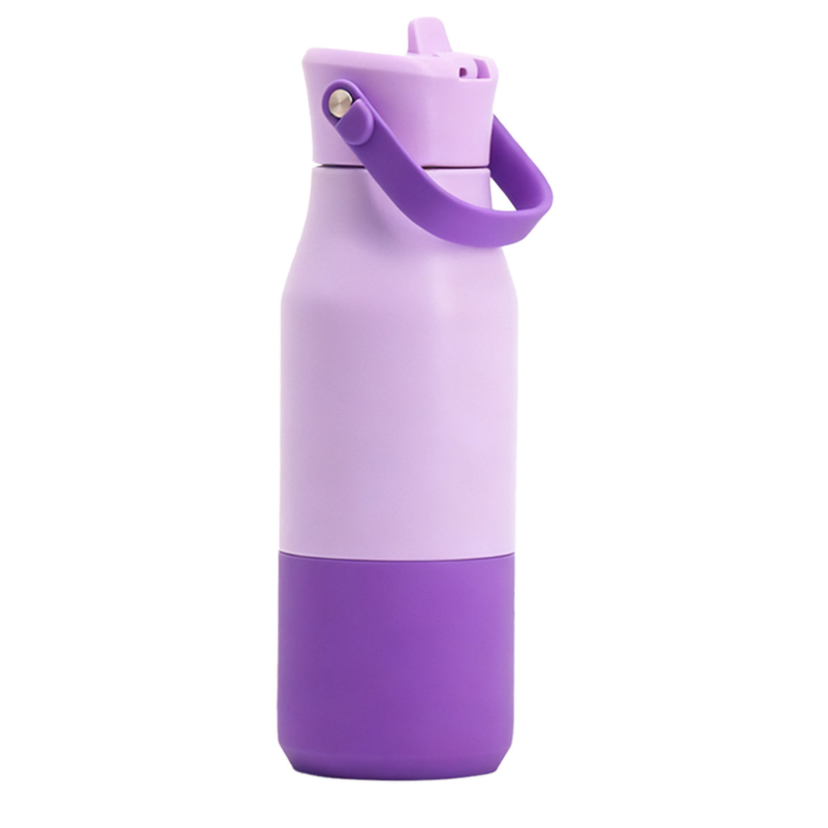 Insulated Stainless Steel Bottle with Detachable Handle - 650ml, Multiple Colors