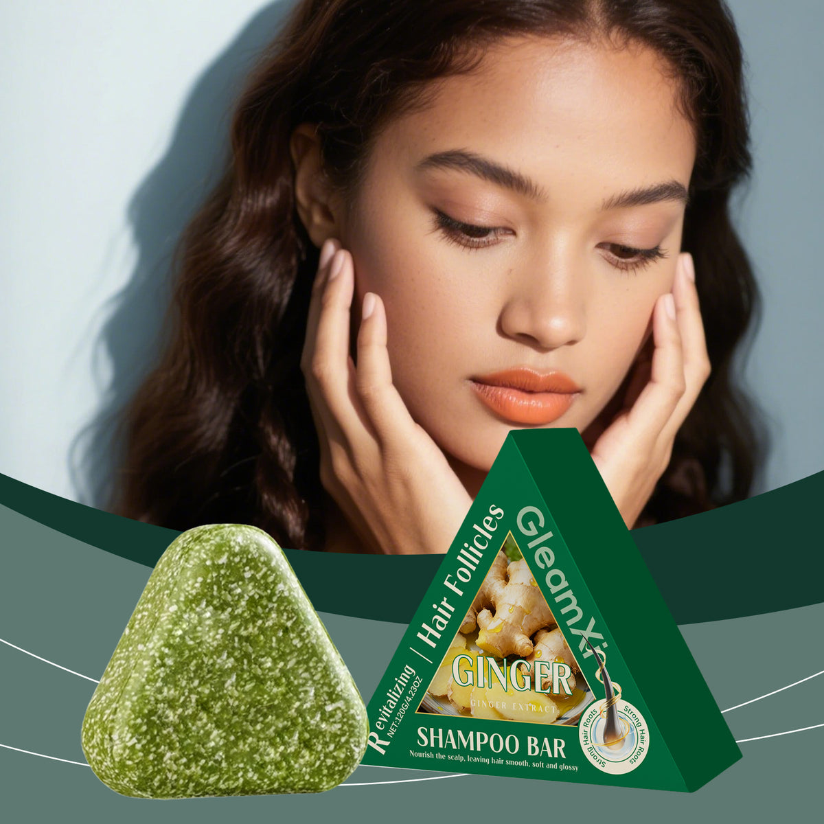 Ginger Nourishing Shampoo Bar 120g for Hair Care Natural Soap