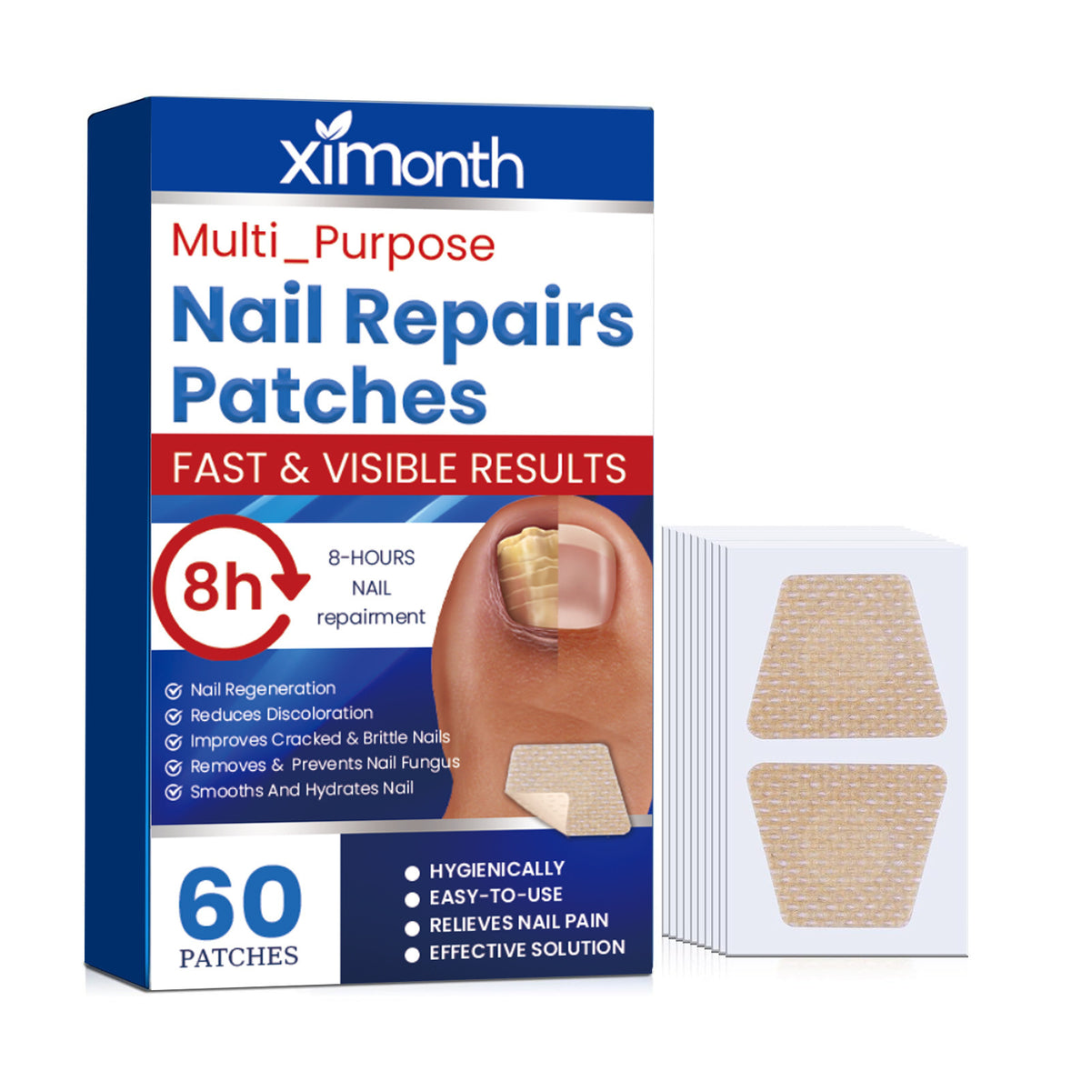 Nail Care Nail Polish Stickers Set - Nourishing Brightening Patches for Hands & Feet