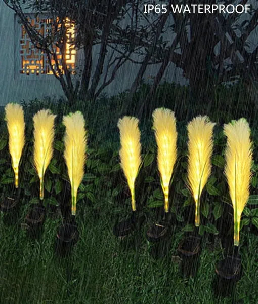 Solar Garden Lights - Waterproof Flower Decorative Lighting, 4 Pack