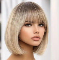 Fashionable Long Straight Wig with Wispy Bangs - Multiple Colors for Women