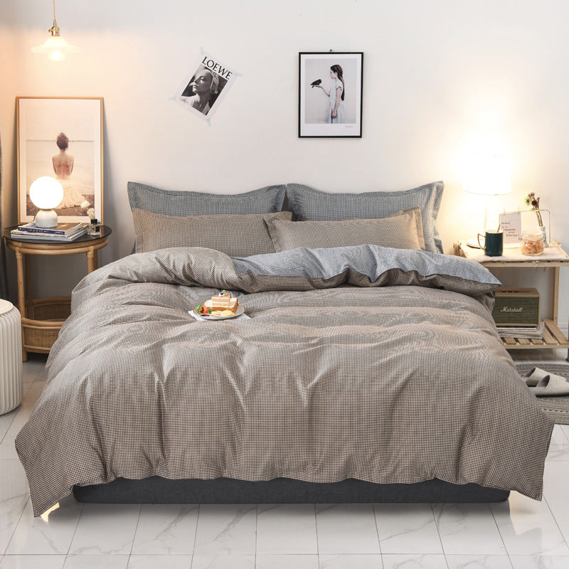 Three-Piece Bedding Set with Quilt Cover and Pillowcases - Multiple Sizes & Patterns