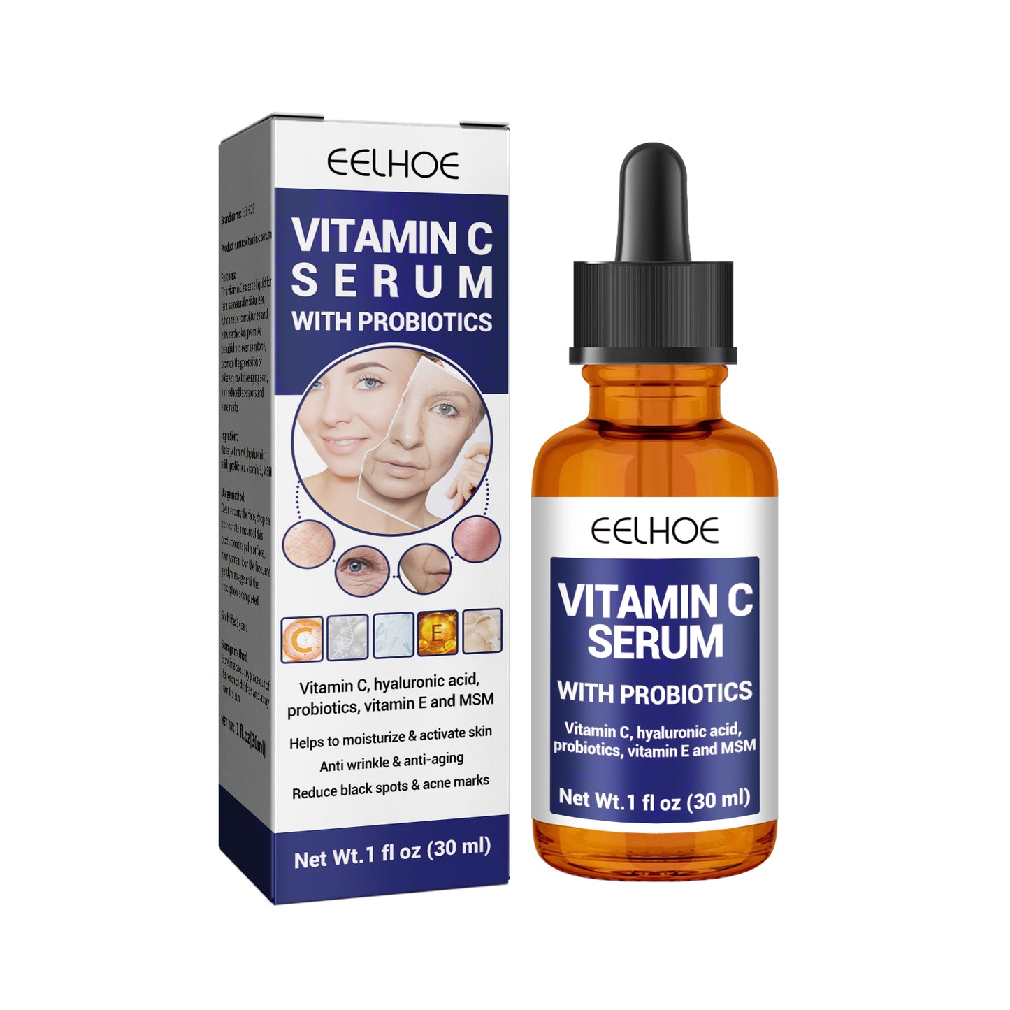 Vitamin C Facial Essence - Anti-Aging Serum for Dark Spots and Fine Lines